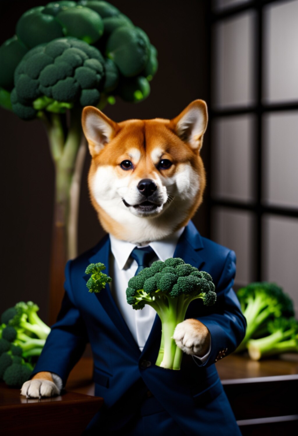 ブロッコリー犬