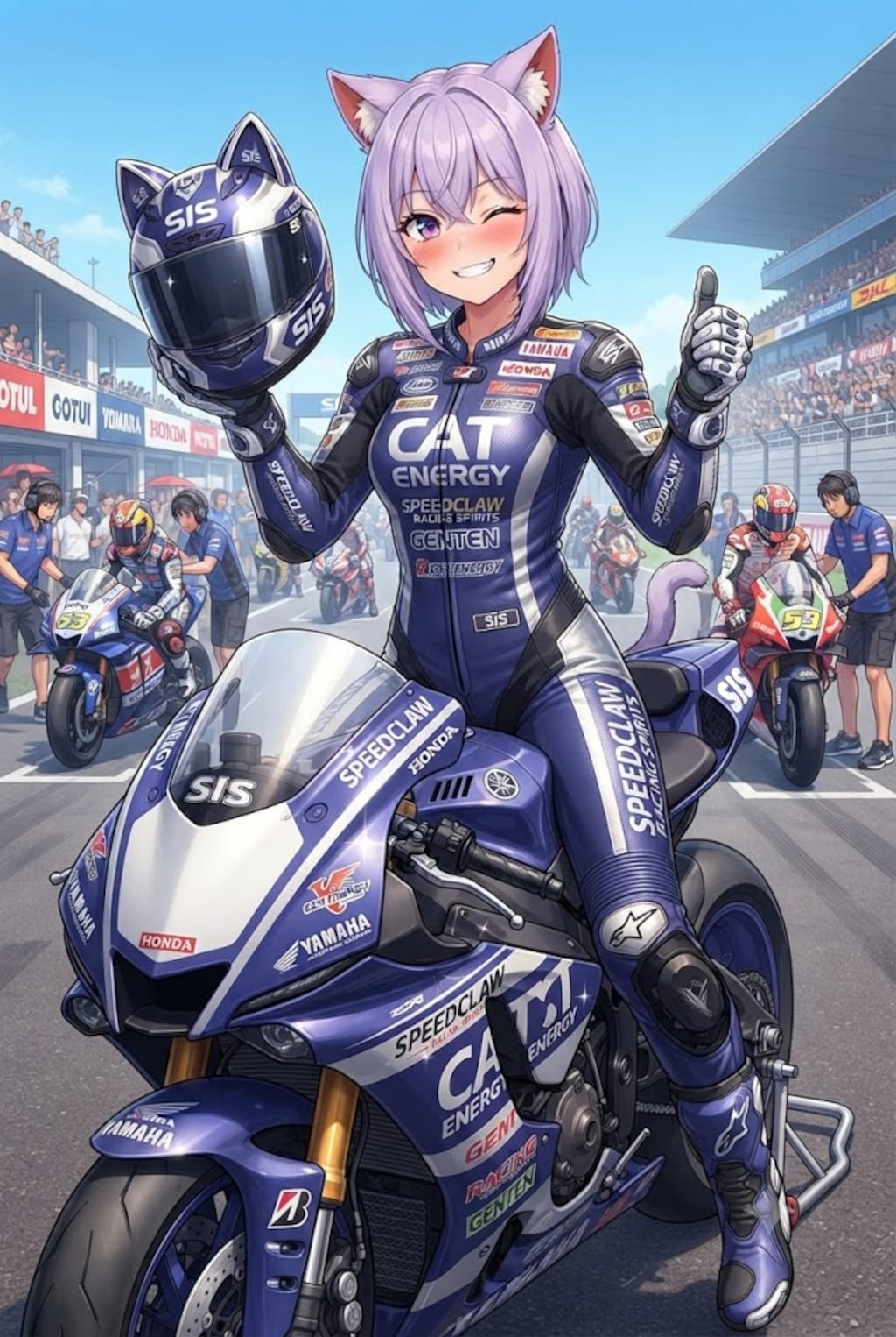 ライダースーツのシス