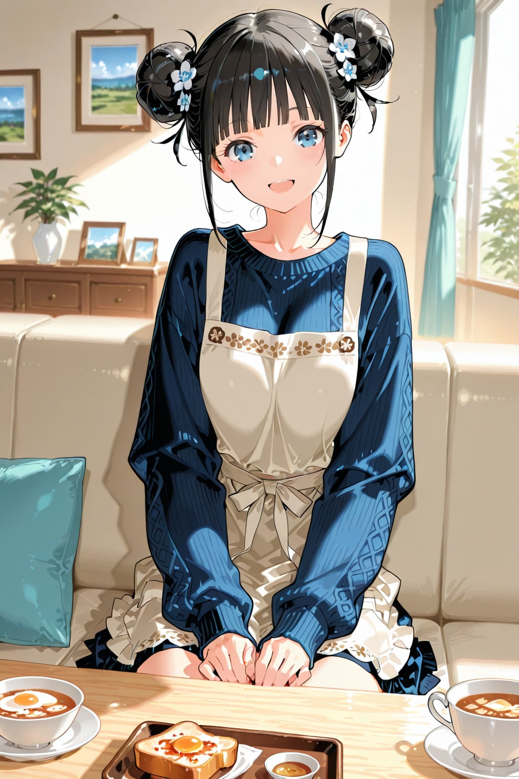 おだんごちゃん🍡✨と朝ごはん🍚✨　1/11