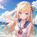 マリンルックの姫様 2枚目