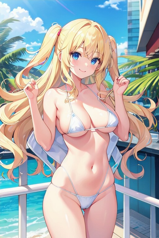 ドスケベな体の女の子にはドスケベな水着がよく似合う
