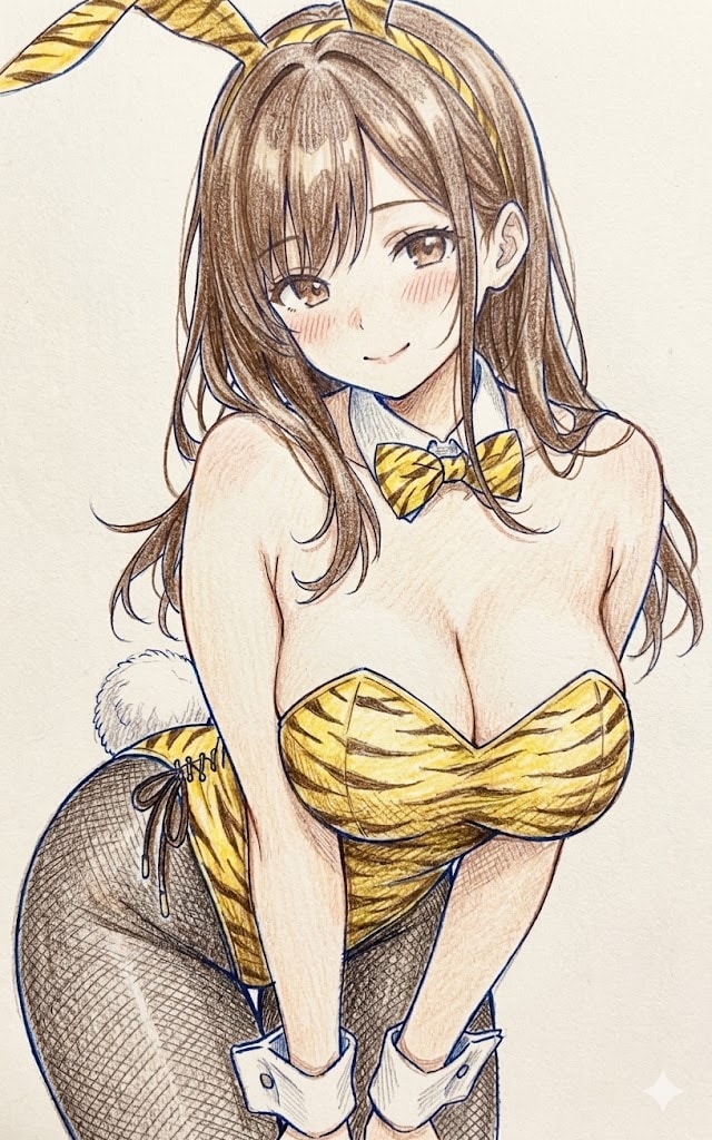 色鉛筆で手書き風