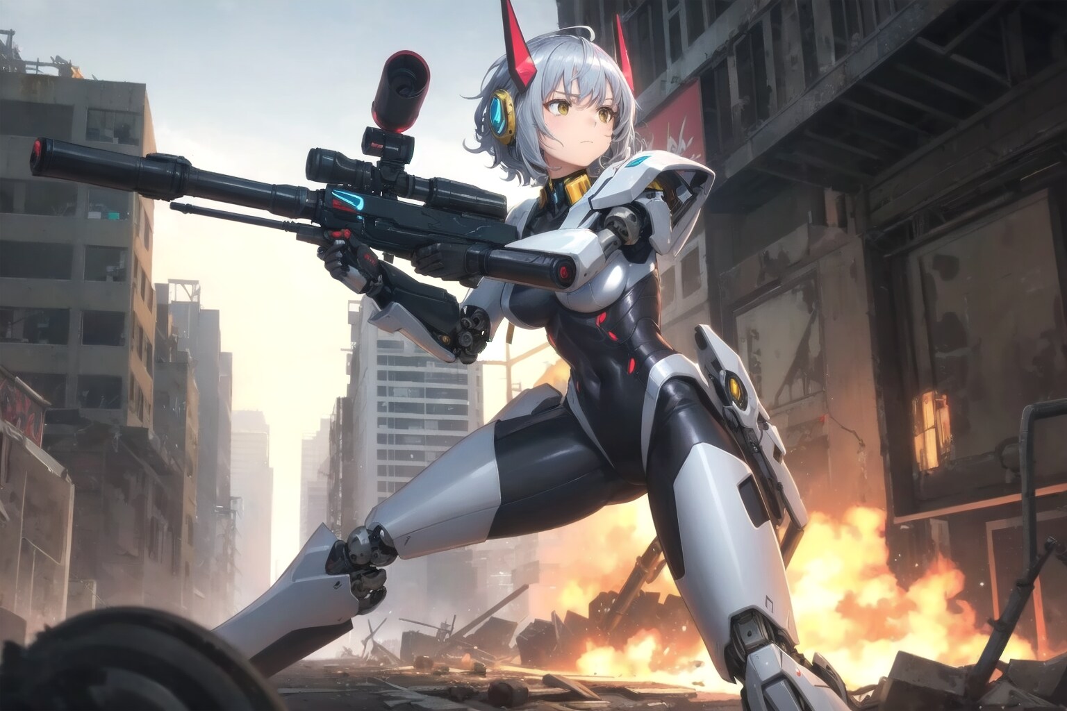 新装備義体さん | の人気AIイラスト・グラビア