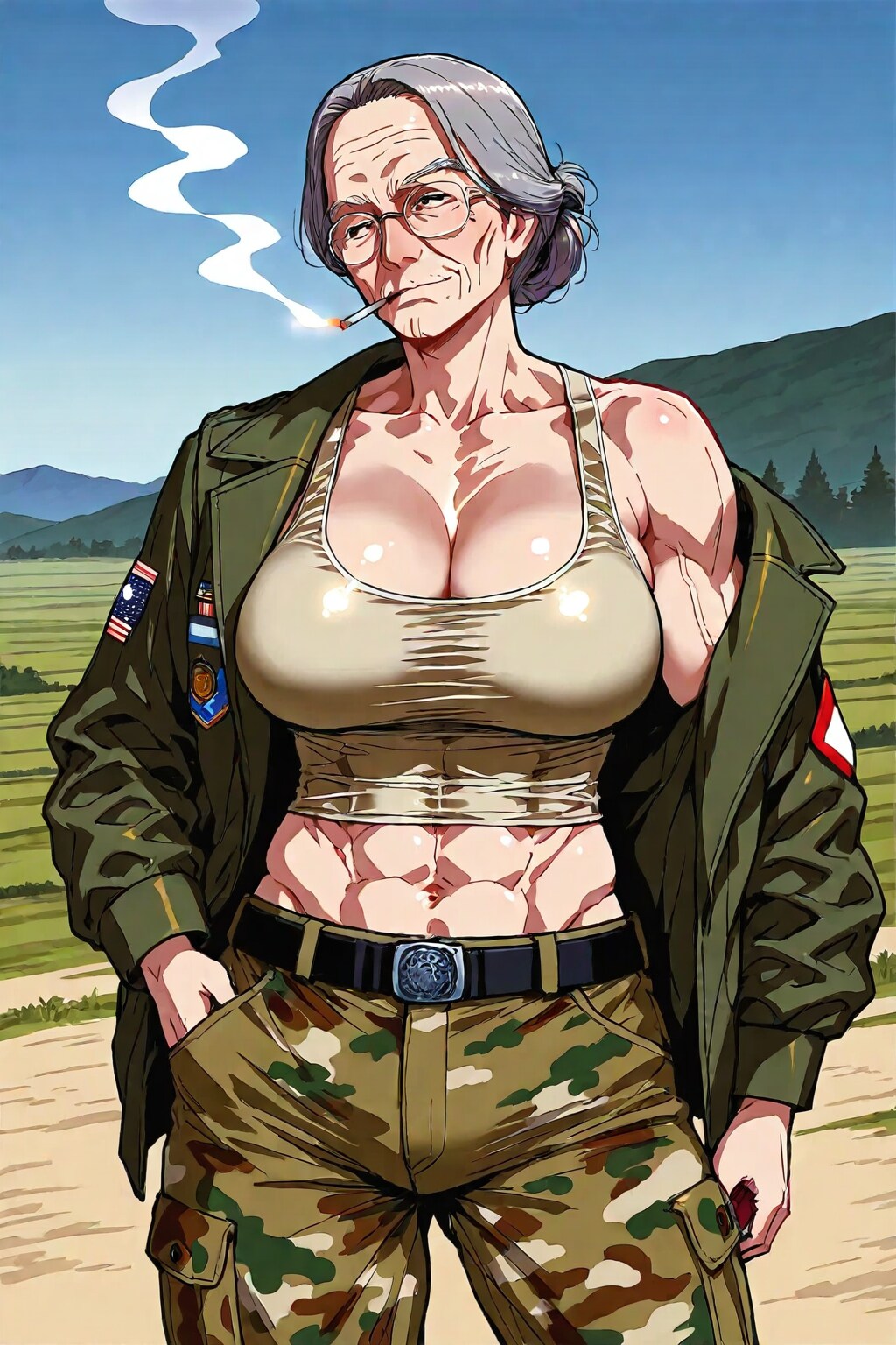 軍人マッチョババア CAPE版