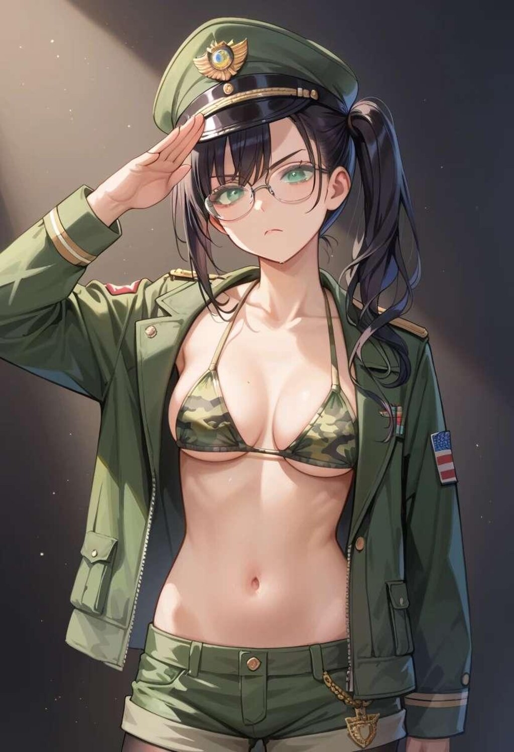 セクシー眼鏡ミリ女