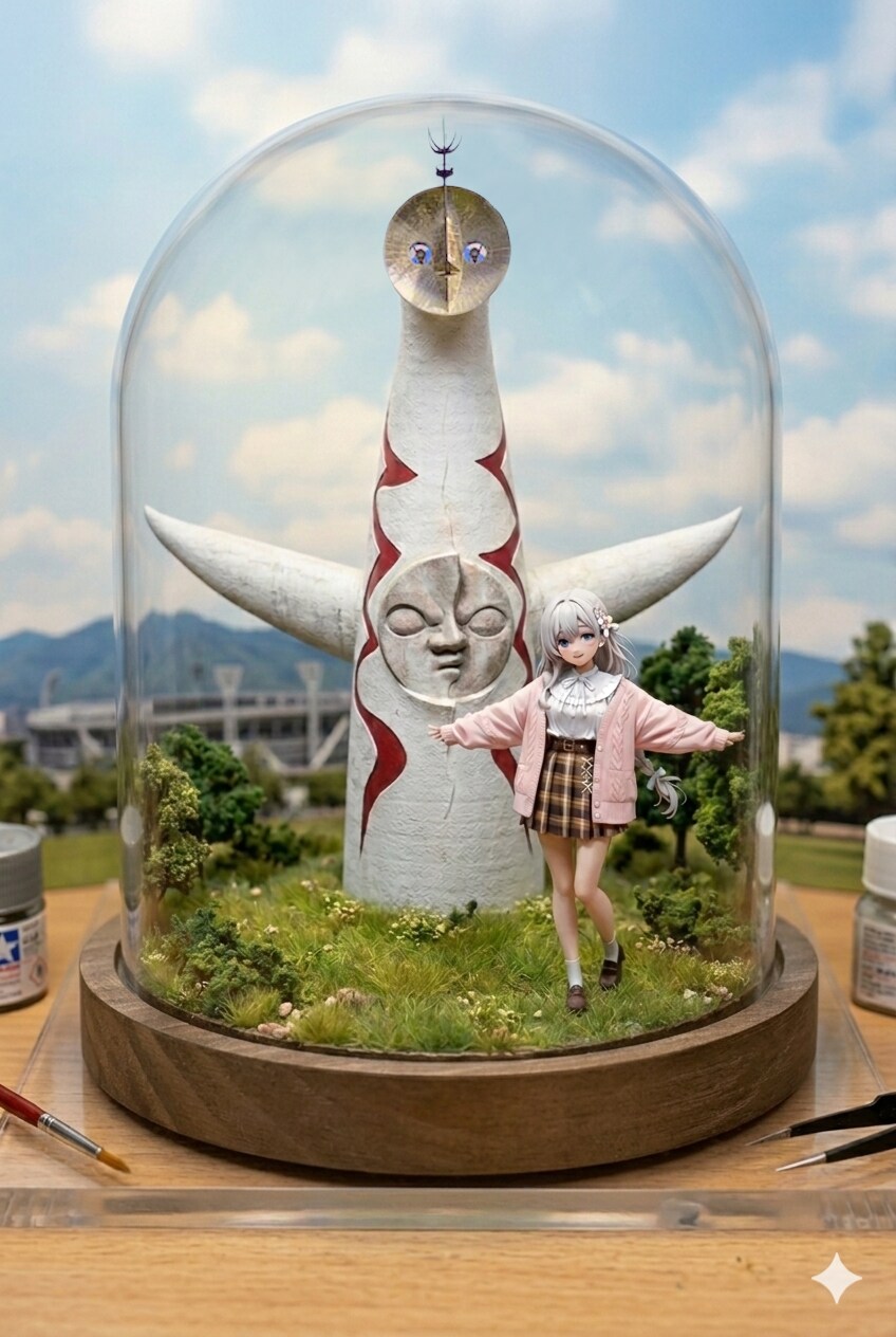 ご当地物は、「太陽の塔」です💕 | の人気AIイラスト・グラビア