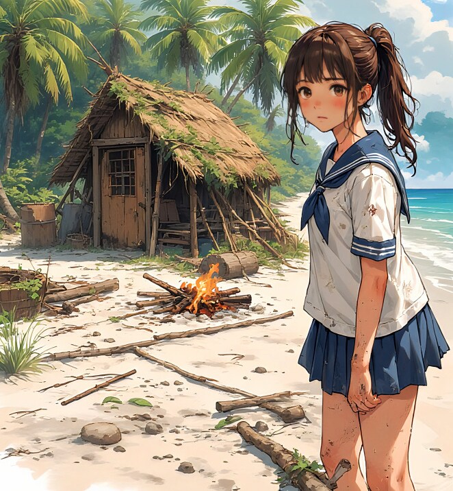 サバイバルJK | の人気AIイラスト・グラビア