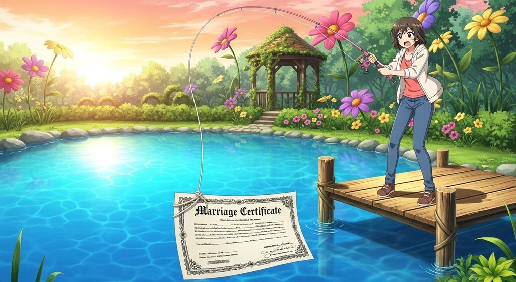 婚姻届けが釣れる場所