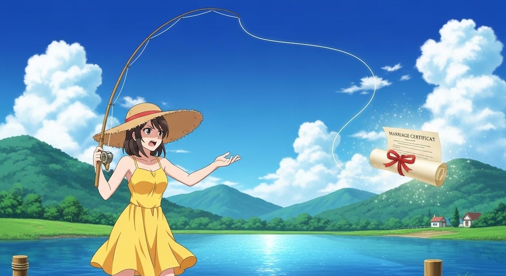 婚姻届けが釣れる場所