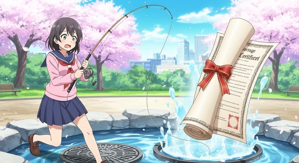 婚姻届けが釣れる場所