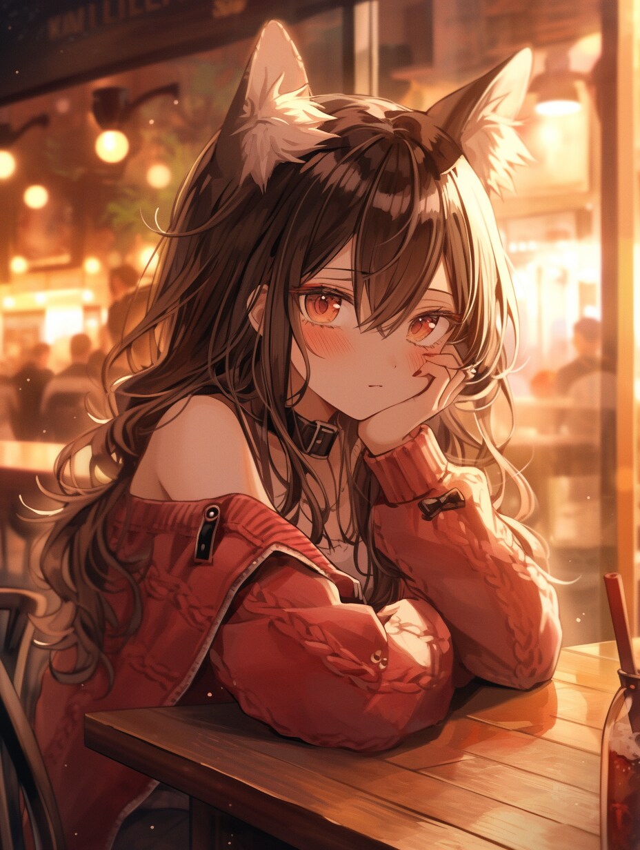 猫耳女子に告白中