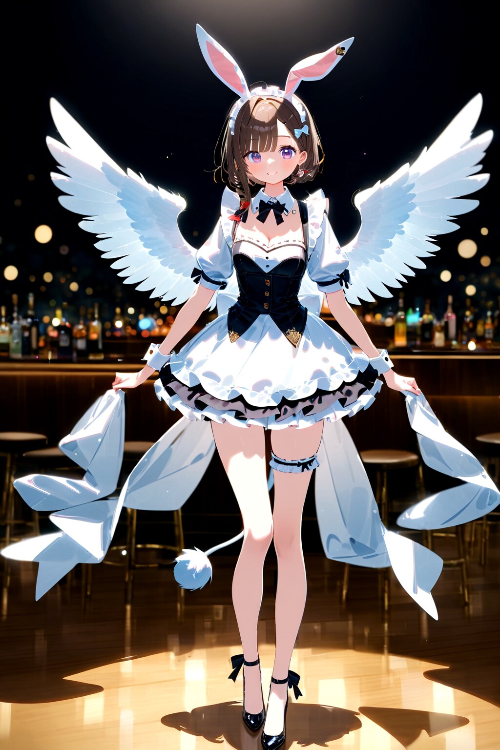 バニーメイド天使 | の人気AIイラスト・グラビア