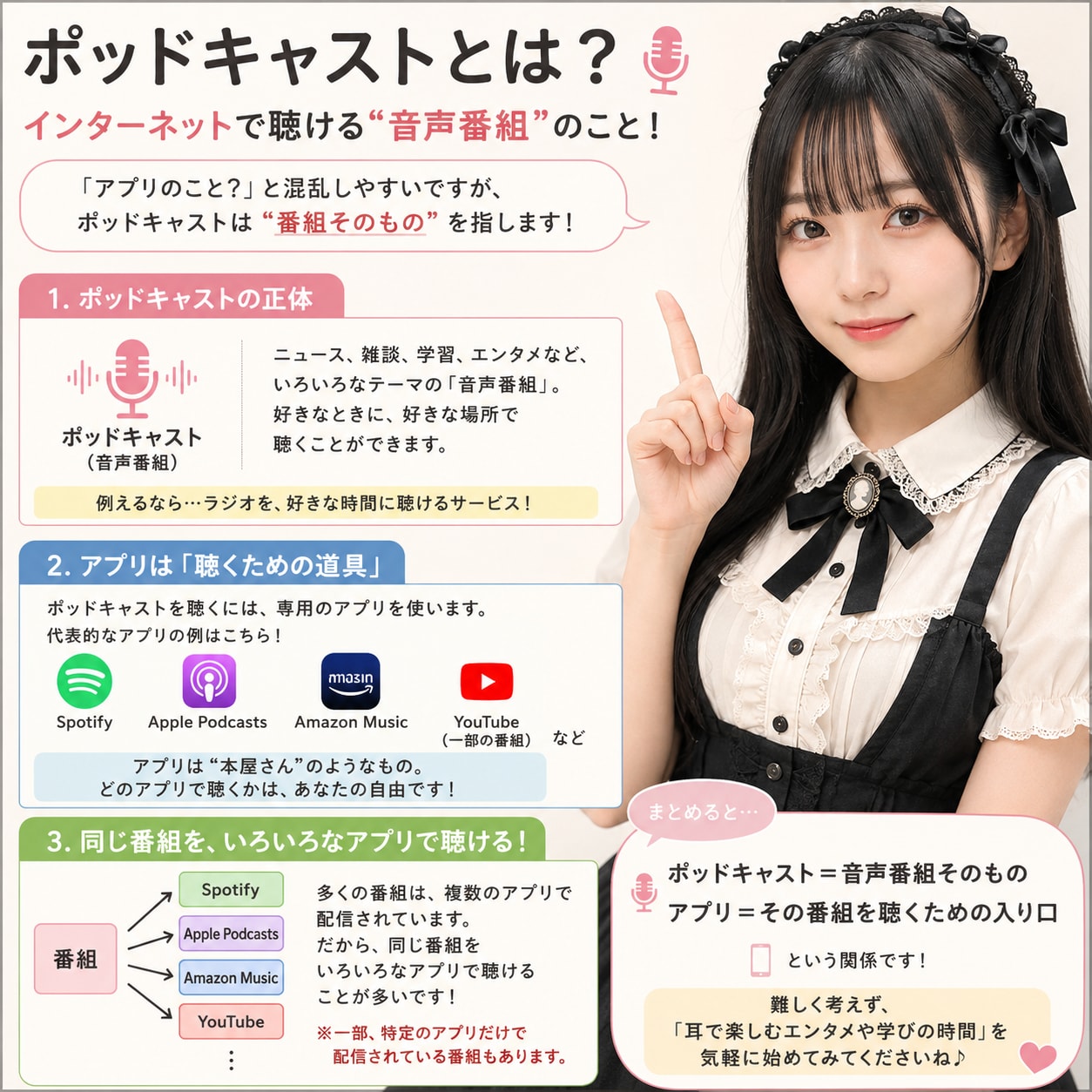 ポッドキャストの図解