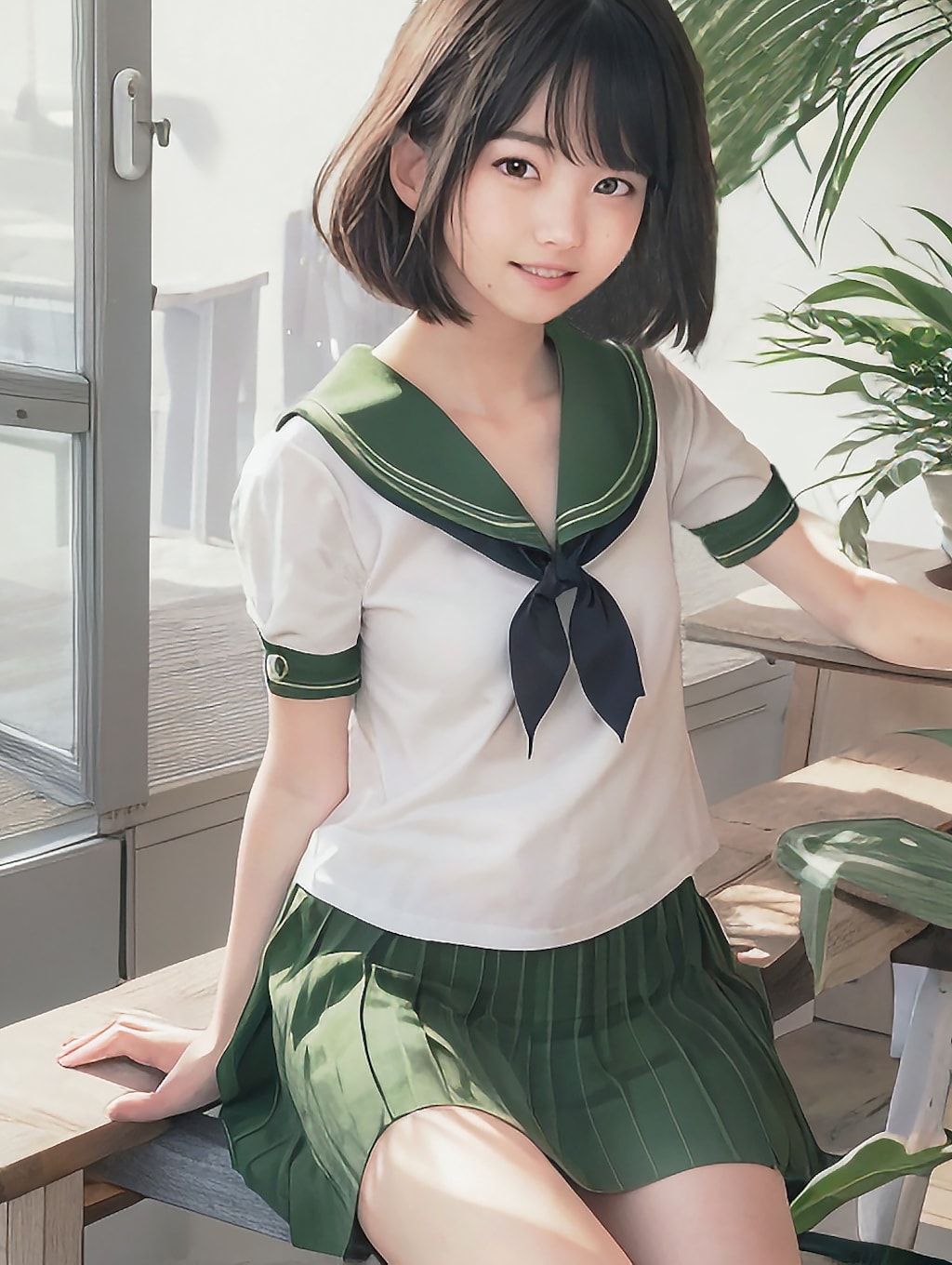瑞穂碧ヶ岡の少女