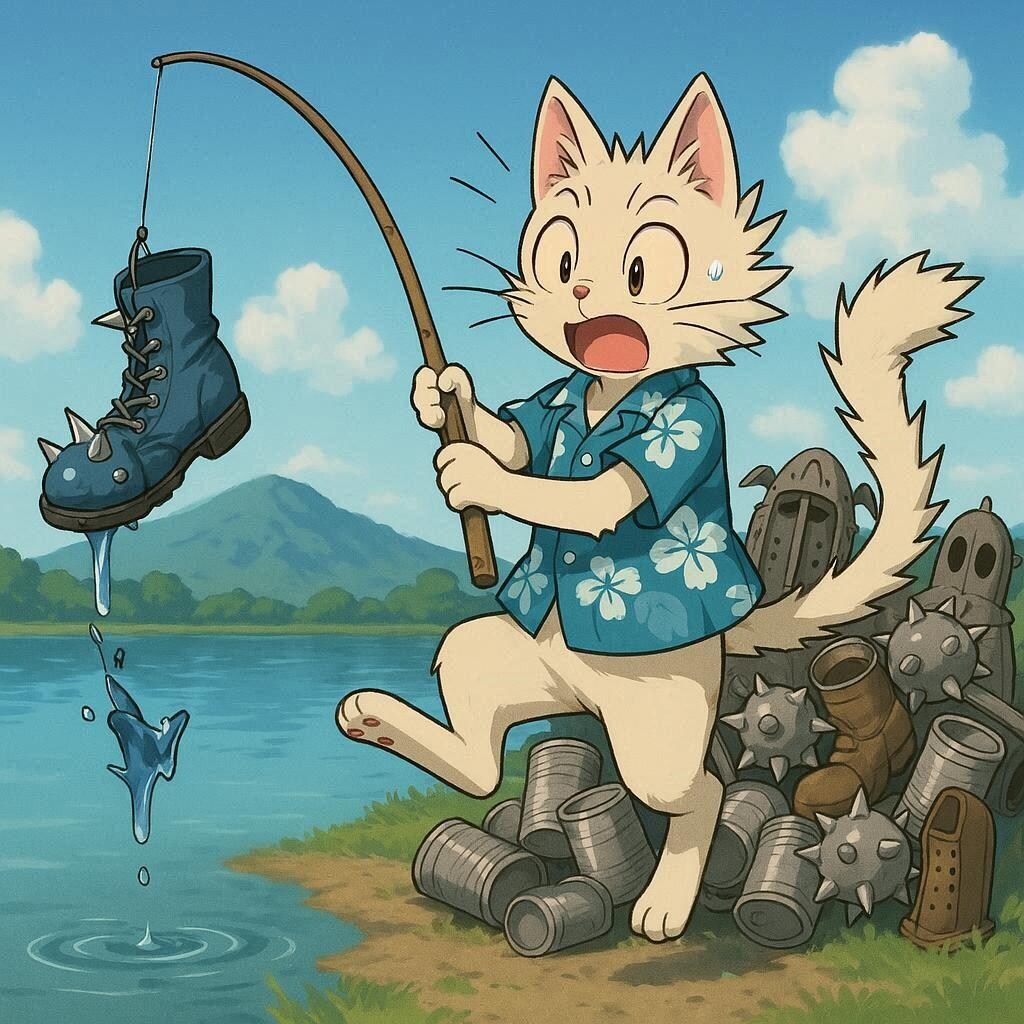 [がぞうあげます]こんなのしか釣れんニャ！！