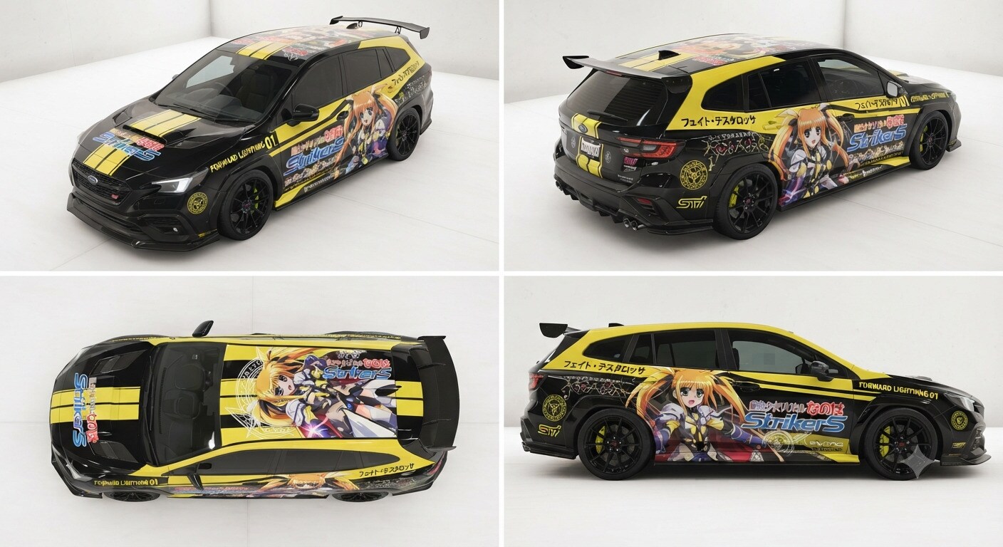 フェイトテスタロッサ痛車レヴォーグ | の人気AIイラスト・グラビア
