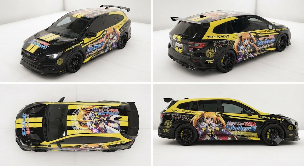 フェイトテスタロッサ痛車レヴォーグ