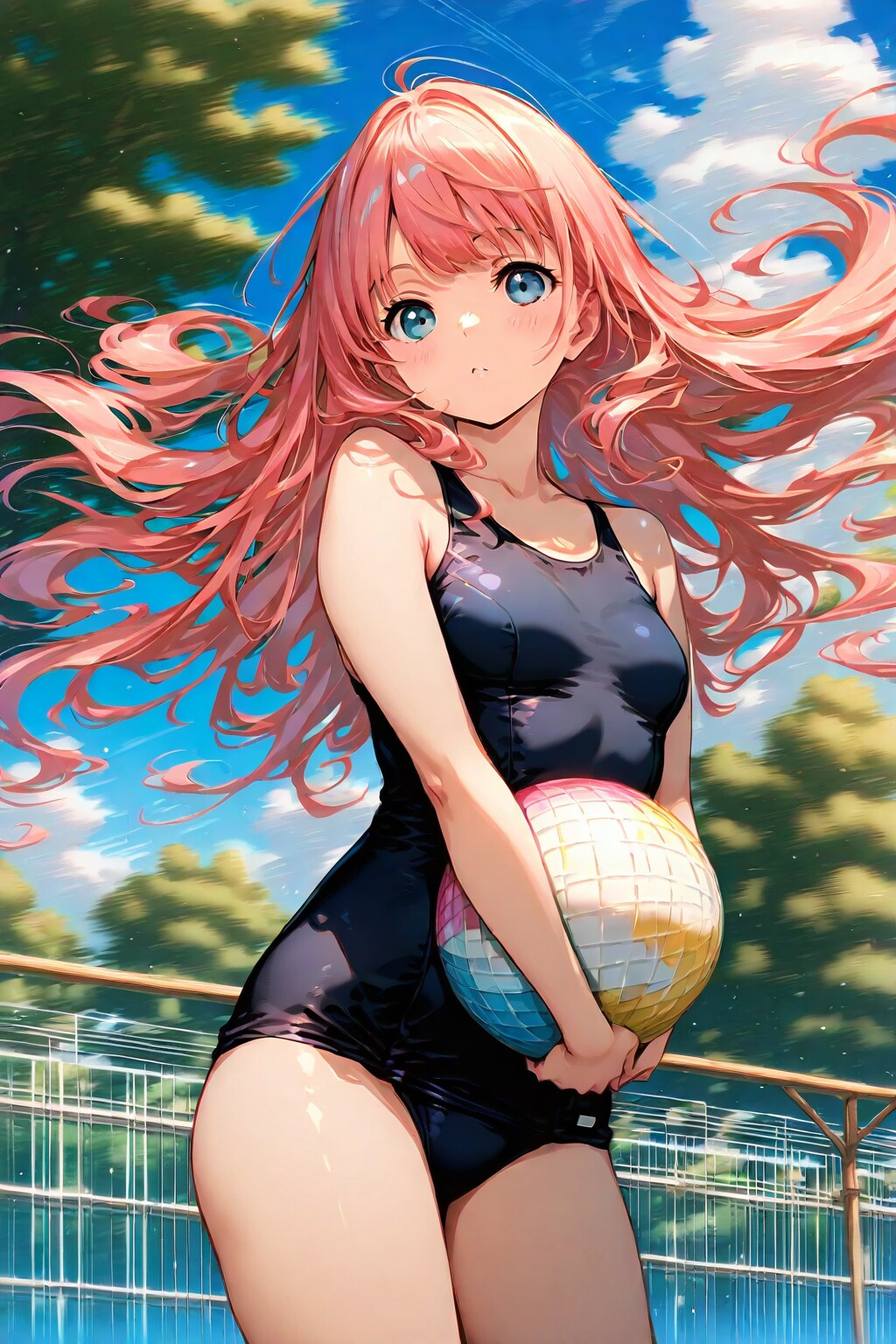 躍動感ある美少女