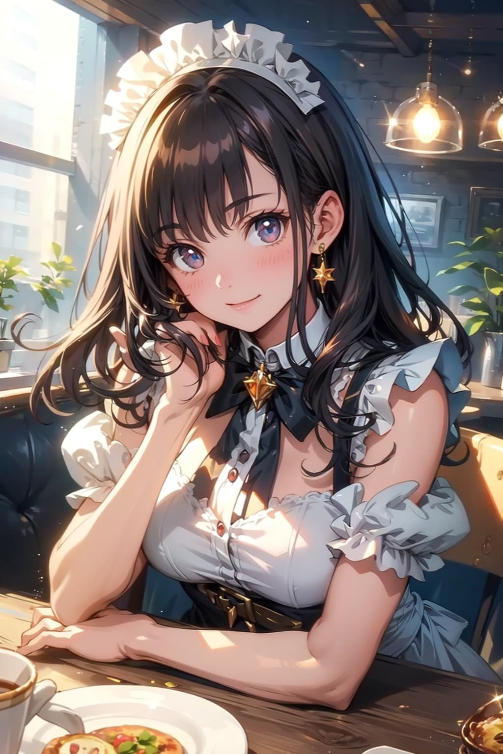 休憩中のメイドさん　ー by #TOPAZ-HD ver. ー