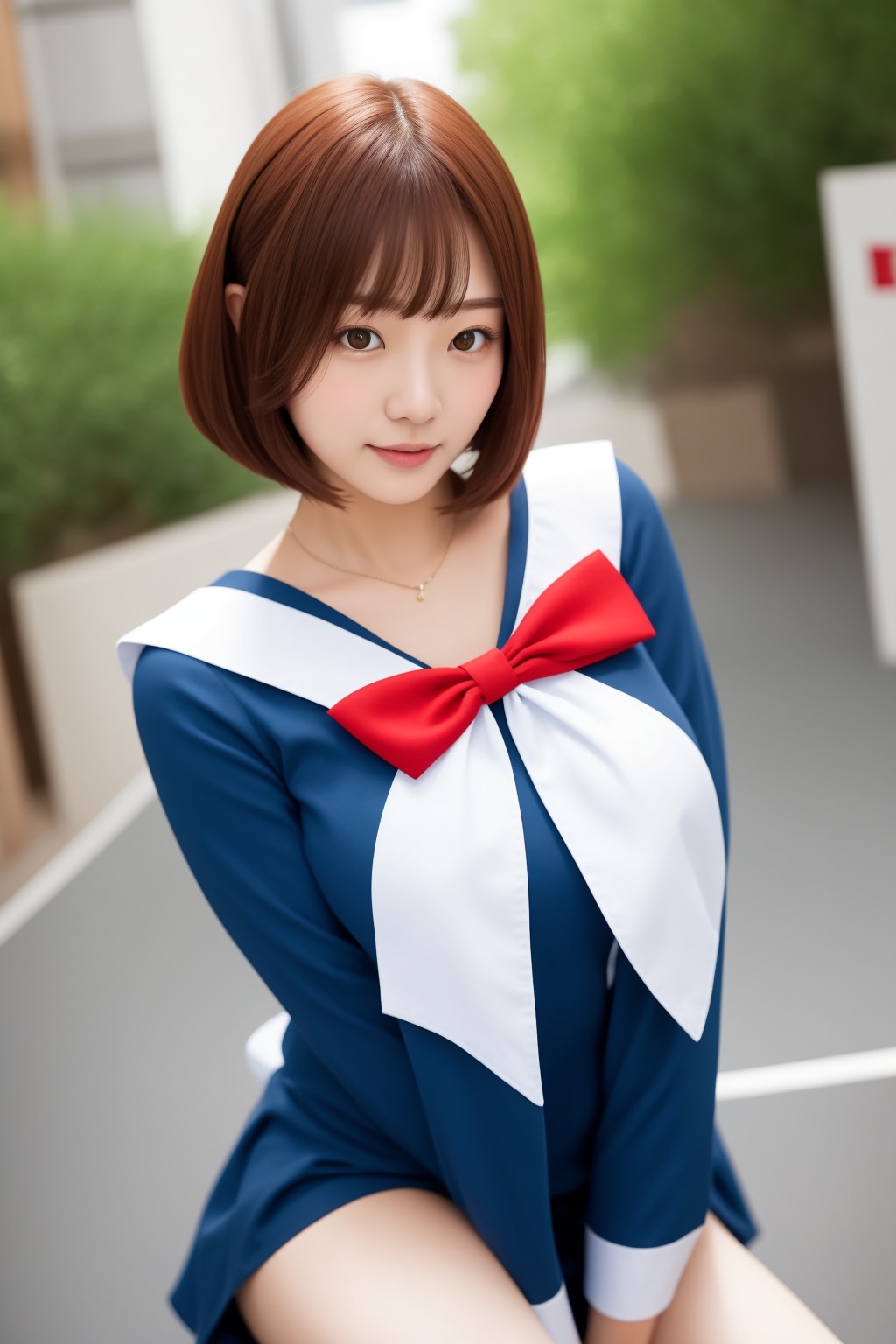 ボブカットの女性