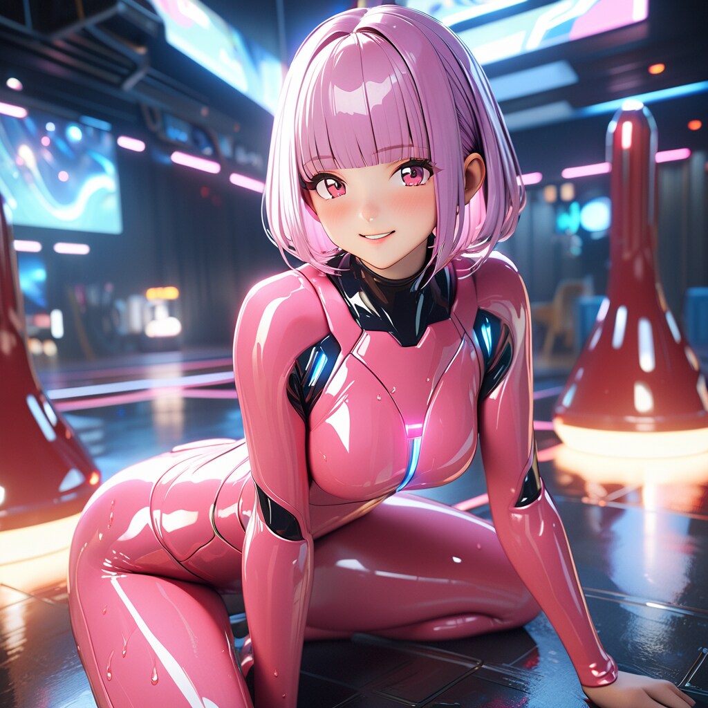 ピンクのボディスーツちゃん5