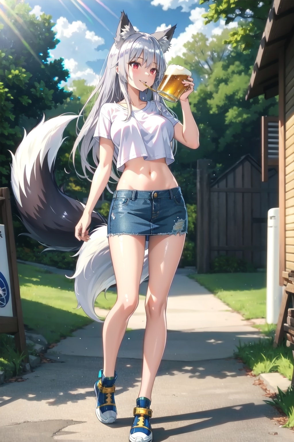 お昼に一杯