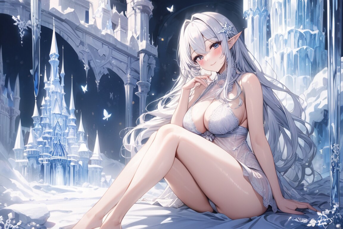 粉雪の擬人化 また会おうね？
