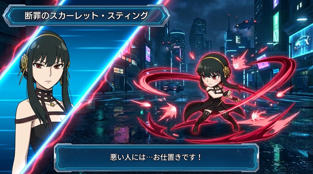 SPY FAMILYのヨルフォージャーとスーパーロボット大戦のコラボ