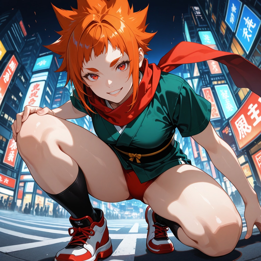 ブルマ忍者、疾駆け