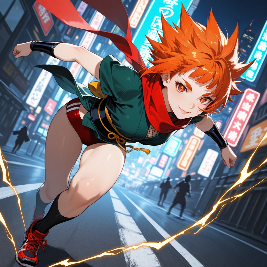 ブルマ忍者、疾駆け