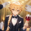 空(原神)にタキシード着せてみた 3枚目