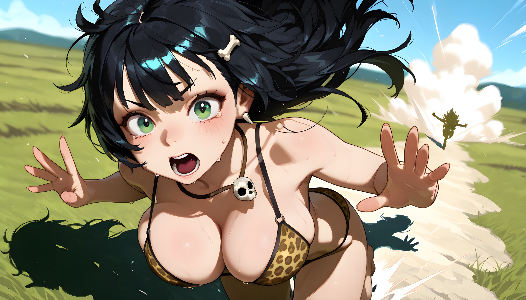 【#ここだけ原始時代】何かが急接近してきた！～と思ったらどっかいった。