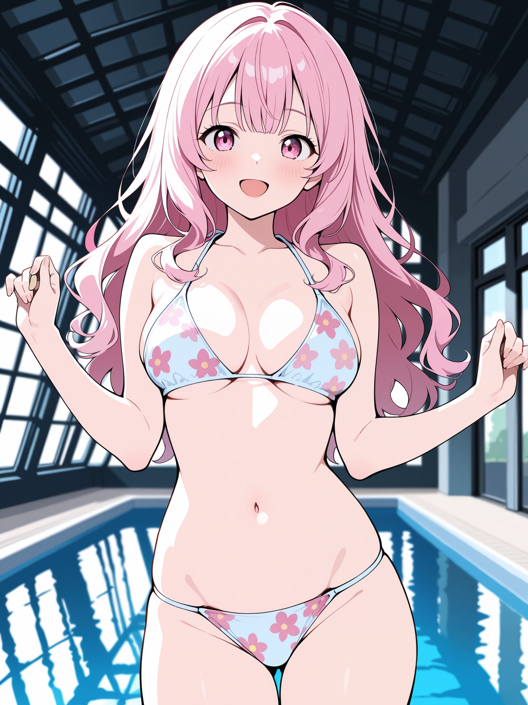 プールに遊びに来たのに