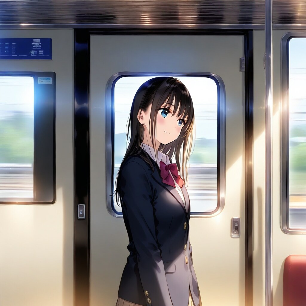 この時間にこの電車に乗るのも最後 | の人気AIイラスト・グラビア