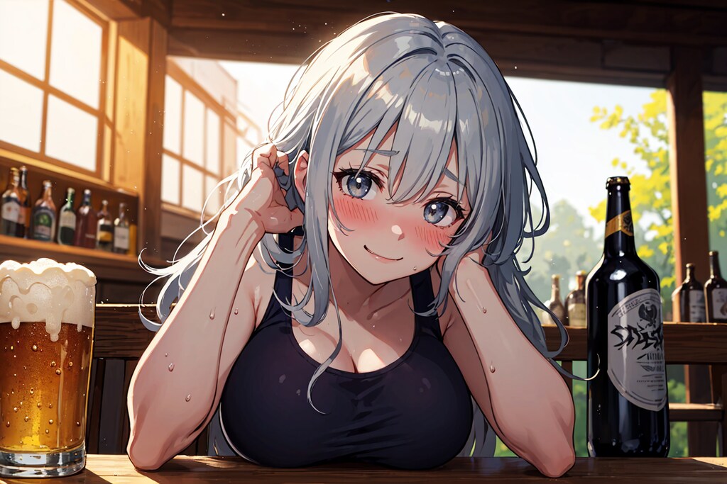 はちがつはあついから酒が呑めるぞ～♪