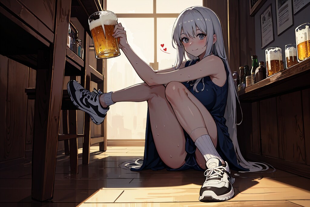 はちがつはあついから酒が呑めるぞ～♪