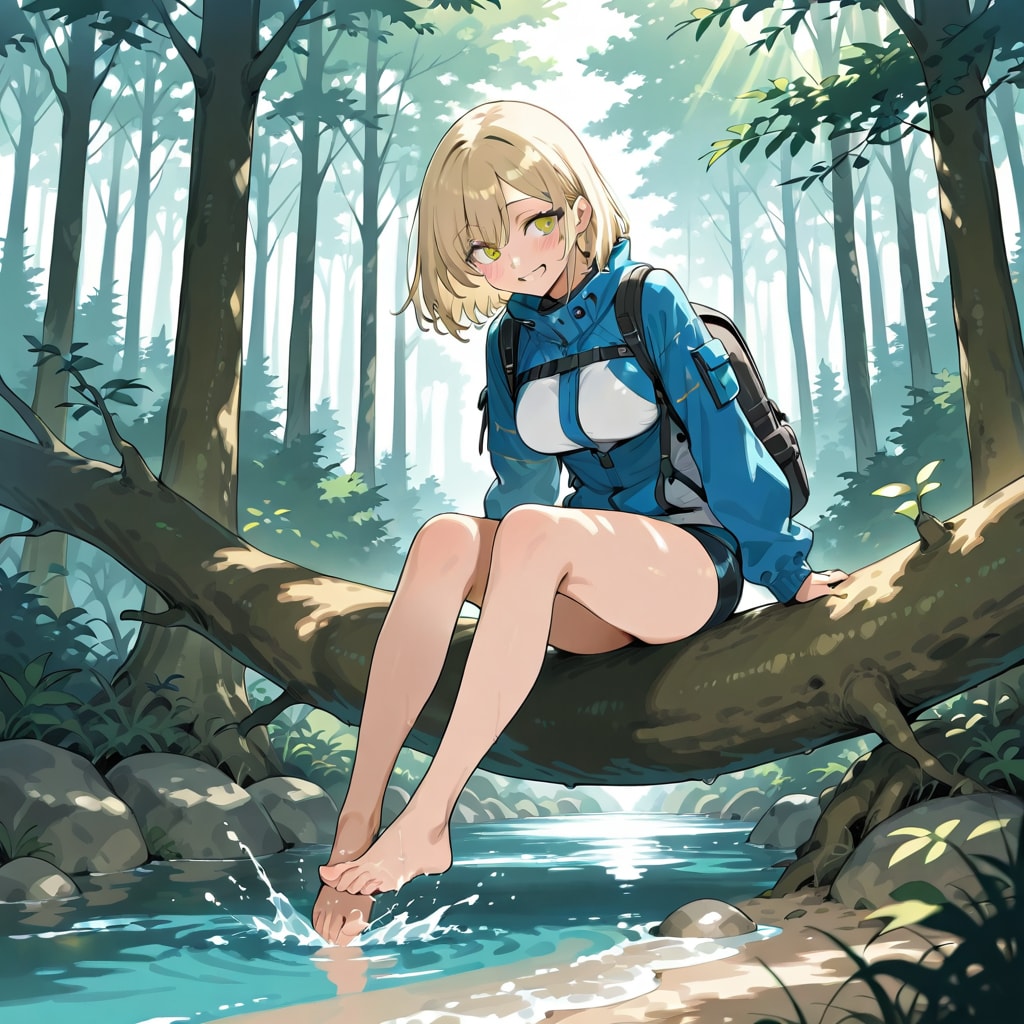 水辺で戯れる | の人気AIイラスト・グラビア