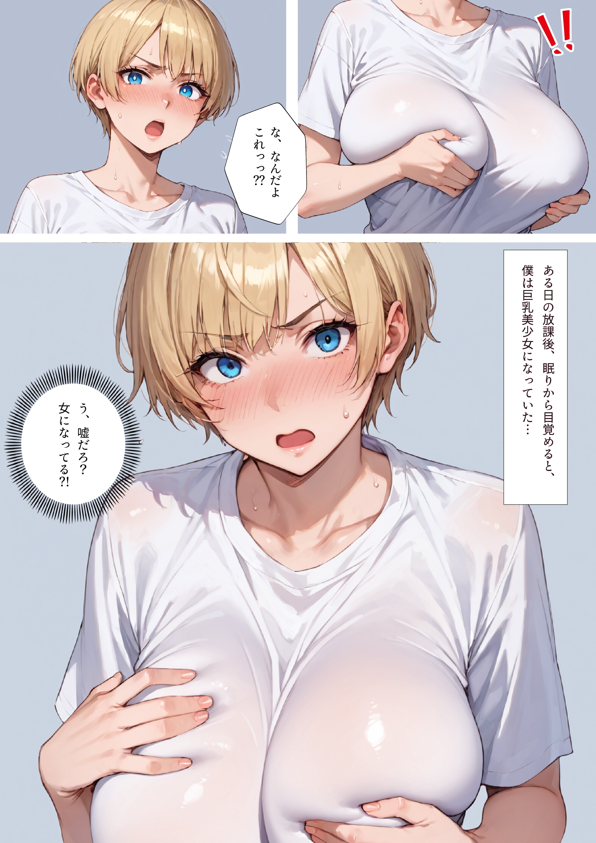 🍬PickUp🍬女体化グミで親友に強制連続絶頂中だし快楽堕