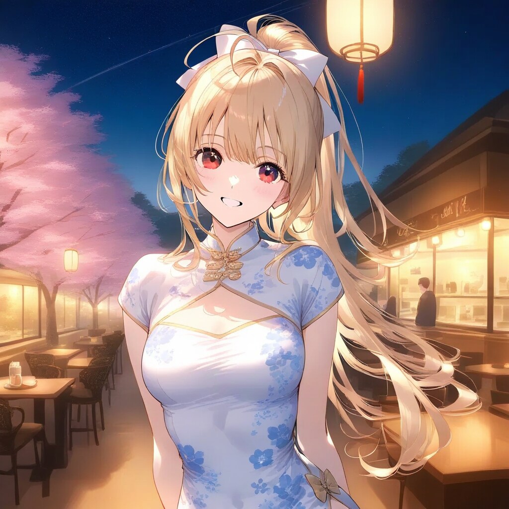 夜桜綺麗ね♡ | の人気AIイラスト・グラビア
