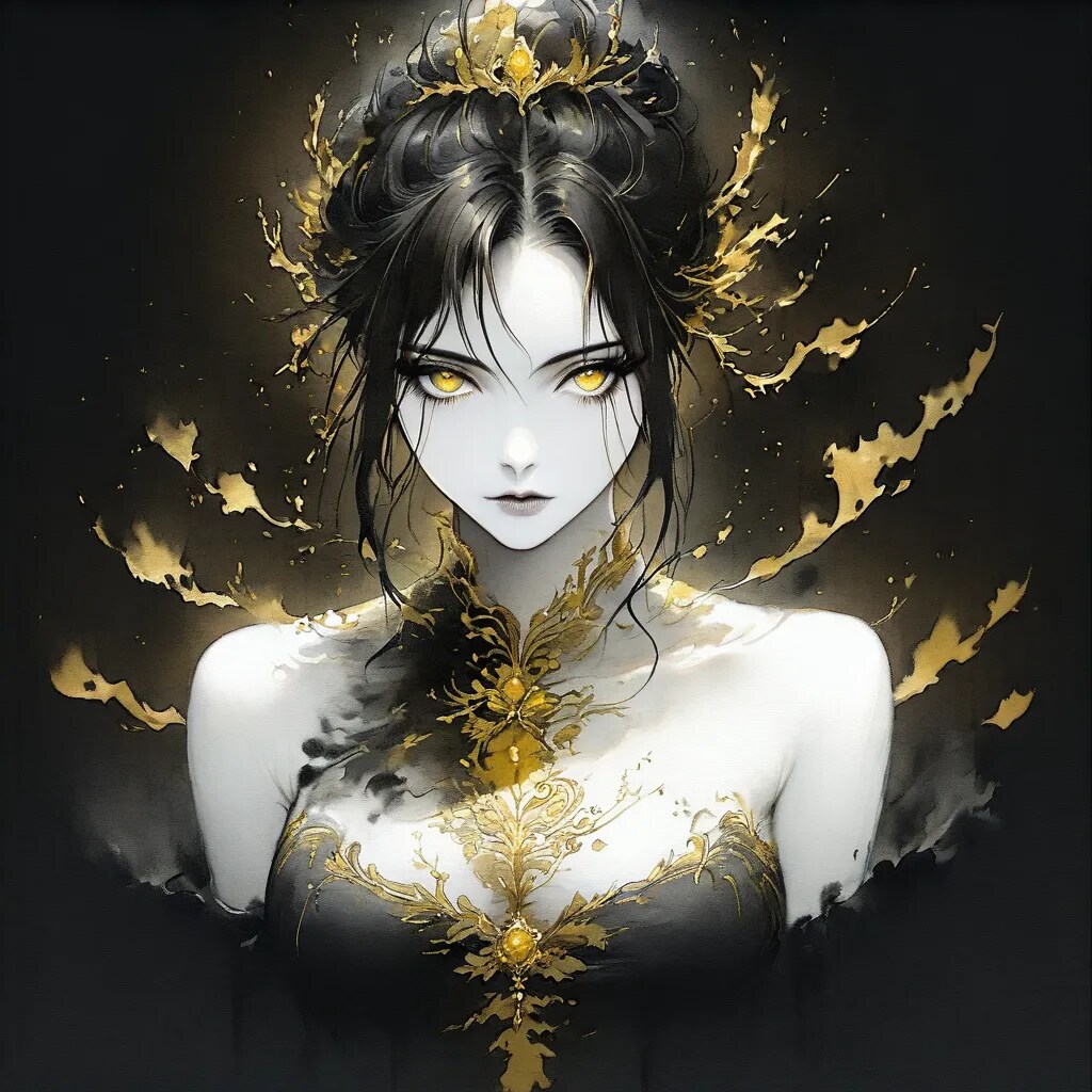 黒と黄のコントラスト