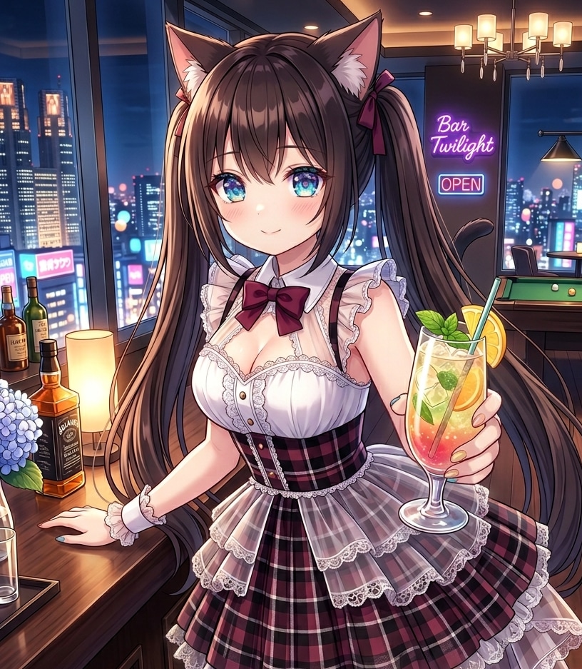 黒ツイにゃん