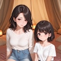 お隣は母娘キャンプ① 2枚目