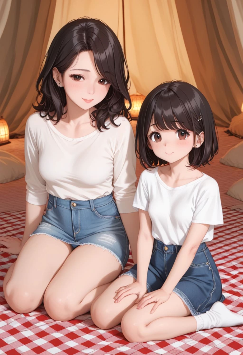 お隣は母娘キャンプ①