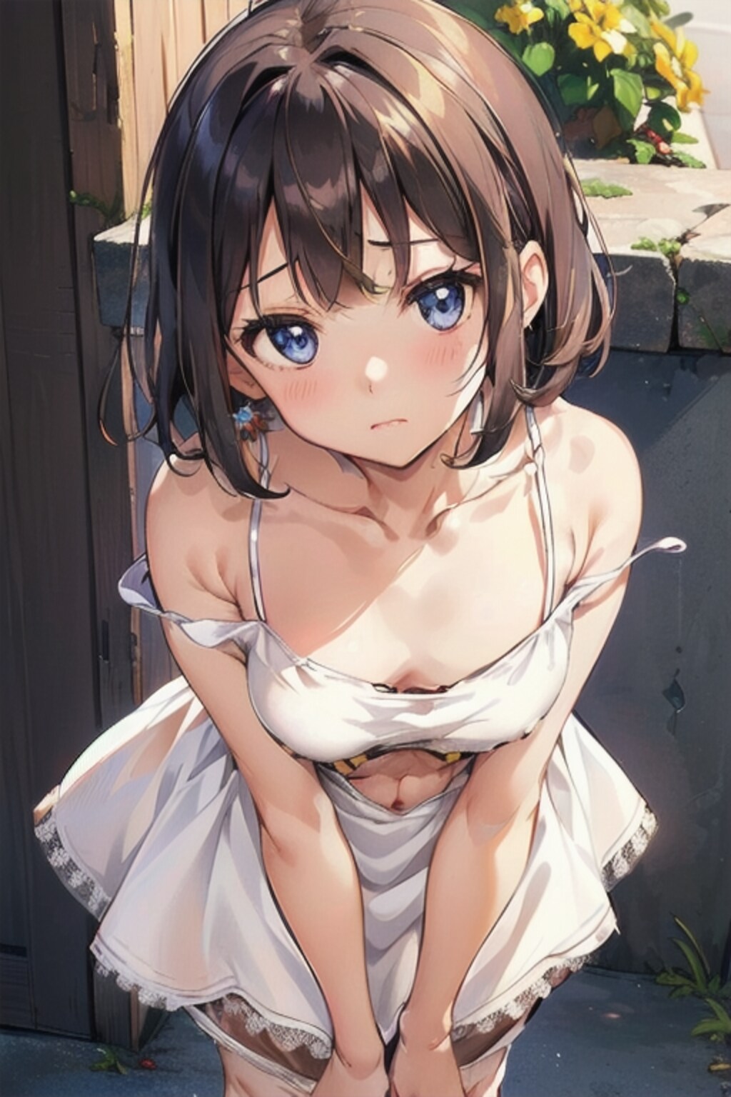 キャミソールドレスと前かがみの考察