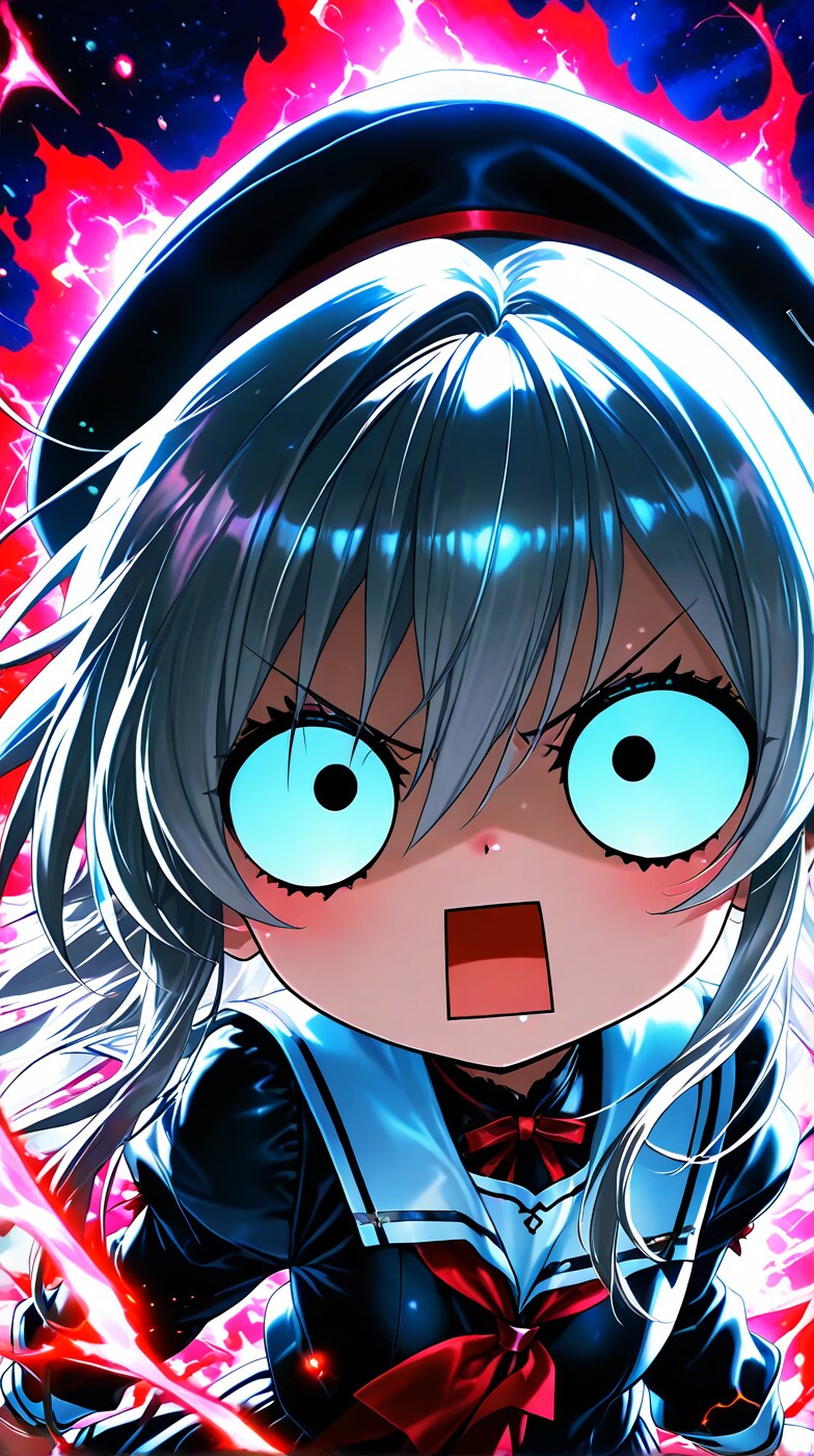 えらいこっちゃ嬢を生成してみた。