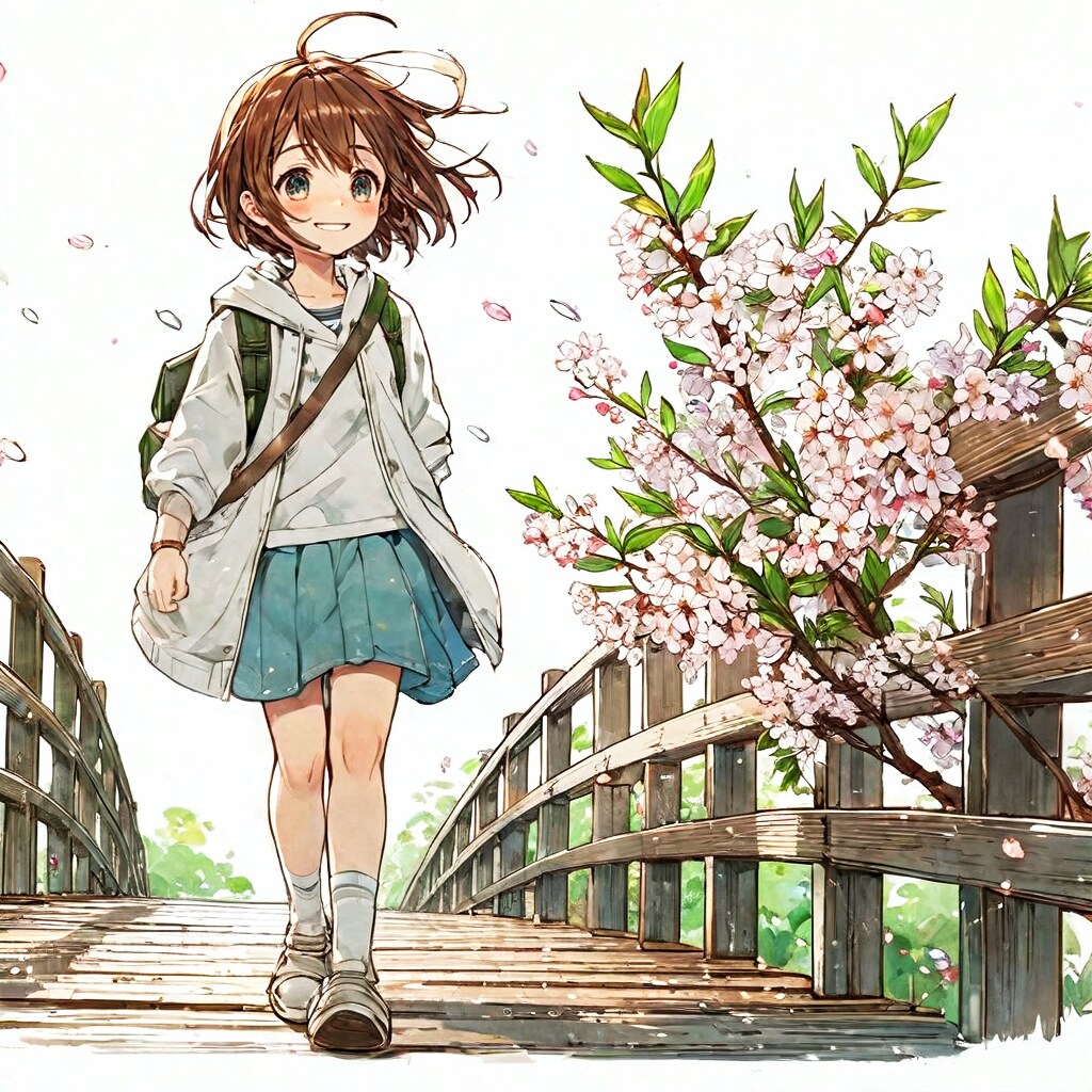 木の橋と少女76 | の人気AIイラスト・グラビア