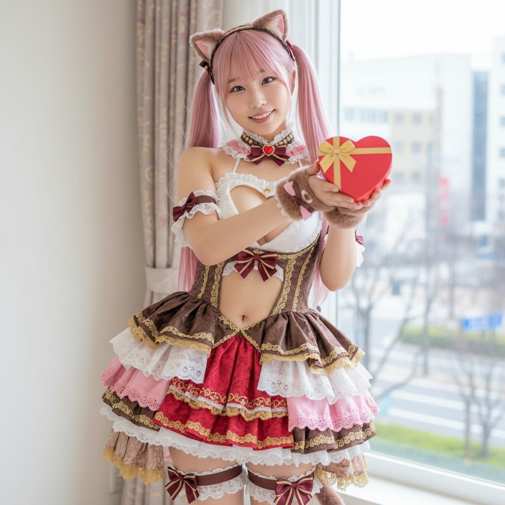 ももツイにゃん。バレンタインチョコ