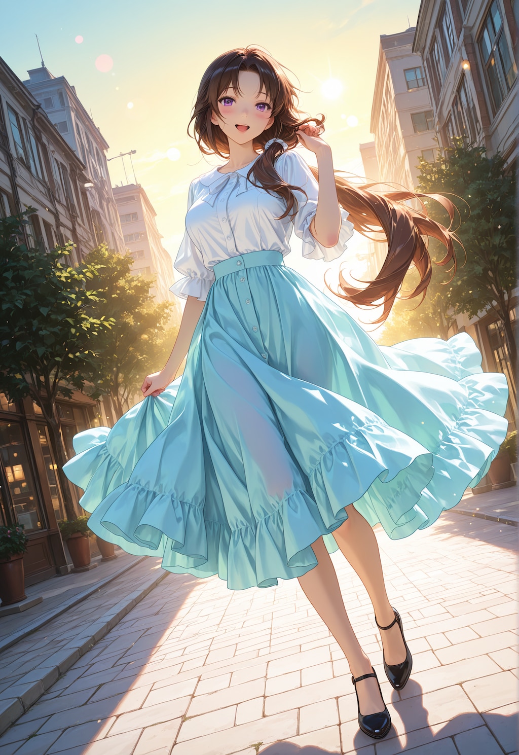 ロングスカートのオリキャラちゃん①