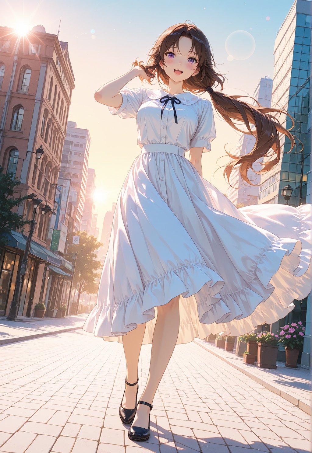 ロングスカートのオリキャラちゃん①