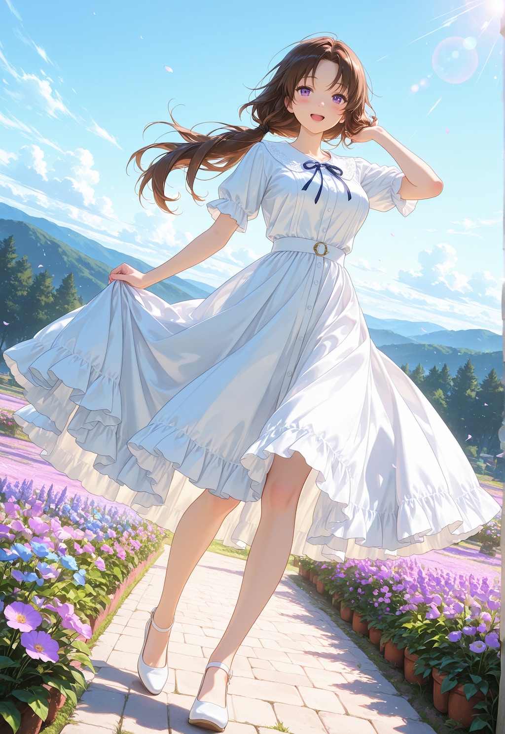 ロングスカートのオリキャラちゃん①